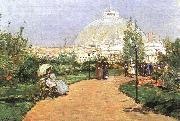 Childe Hassam The Chicago Exhibition, Crystal Palace Spain oil painting reproduction
